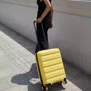 JOLLYING Mineral White Carry-On Suitcase