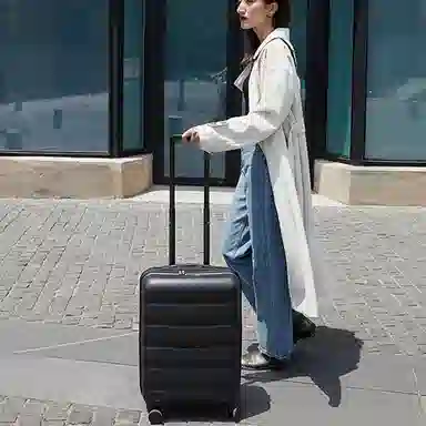 JOLLYING Mineral White Carry-On Suitcase