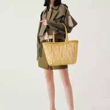 CHARLESKEITH PU Charlot Tote Mustard