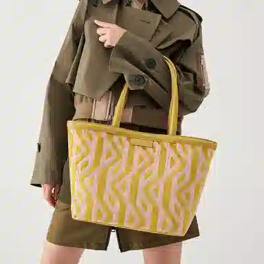 CHARLESKEITH PU Charlot Tote Mustard