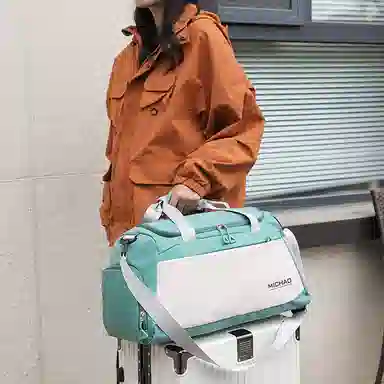 行途 大容量干湿分离 牛津布 健身包 大号 男女同款情侣款 蓝色/绿色/白色/粉色/黑色