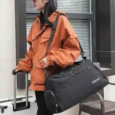 行途 大容量干湿分离 牛津布 健身包 大号 男女同款情侣款 蓝色/绿色/白色/粉色/黑色