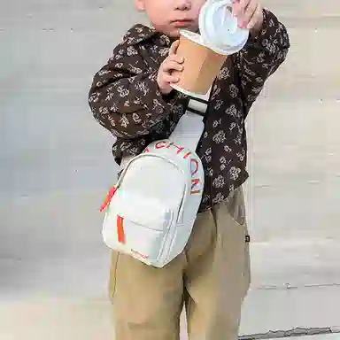 玩物文创 时尚百搭可爱包  尼龙 斜挎包 常规 男女同款情侣款 蓝色/白色/黑色