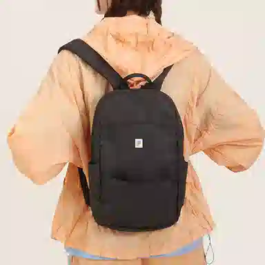 云朵工厂 拉链开合百搭轻便 聚酯纤维 双肩包 男女同款情侣款 多色 中号