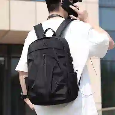 泰克森 简约时尚休闲潮酷通勤 防水耐磨面料 双肩包 常规 男女同款情侣款 多色