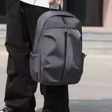 泰克森 简约时尚休闲潮酷通勤 防水耐磨面料 双肩包 常规 男女同款情侣款 多色