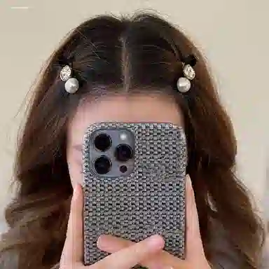 贯古今 小香风水钻高端侧边夹前额刘海夹女发卡子 发夹 女款