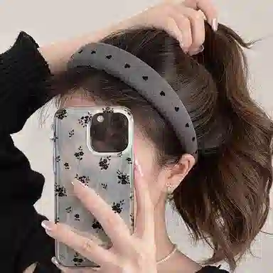 贯古今 乖巧千金高级感海绵女气质蝴蝶结 发箍 女款