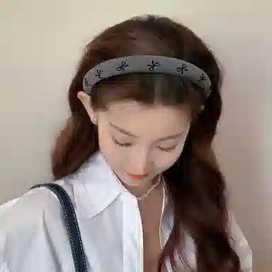 贯古今 乖巧千金高级感海绵女气质蝴蝶结 发箍 女款