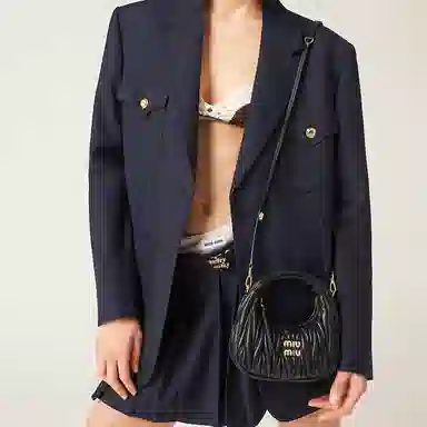 Miu Miu Wander Matelassé Mini Black