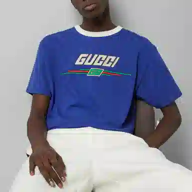 GUCCI T-Shirt With Gucci Print T