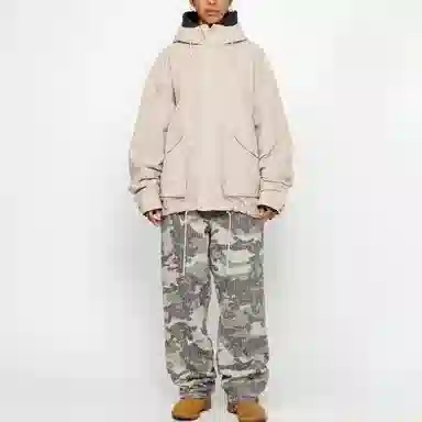 Stussy Short Parka Waxed Linen
