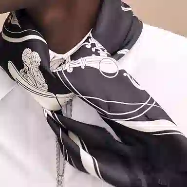 Hermes Scarf Black