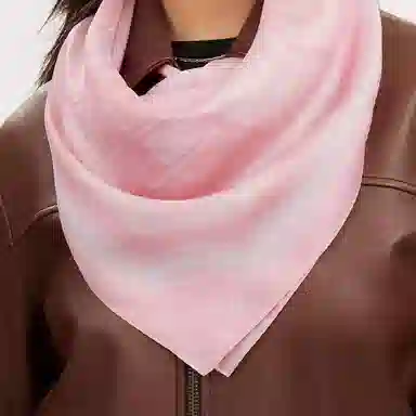COACH Silk Scarf Pink