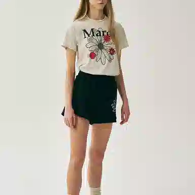 MARDI MERCREDI SS25 SLIM TSHIRT FLOWERMARDI BLOSSOM T