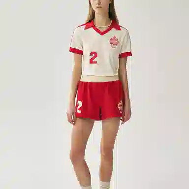 MARDI MERCREDI SS25 SOCCER SLEEVE ORIGINALIS 25_CREAM RED T