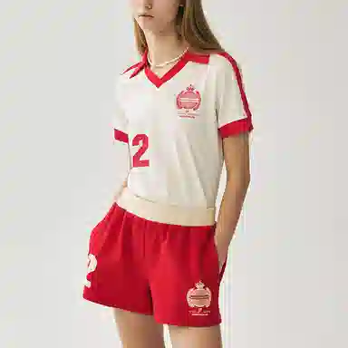 MARDI MERCREDI SS25 SOCCER SLEEVE ORIGINALIS 25_CREAM RED T