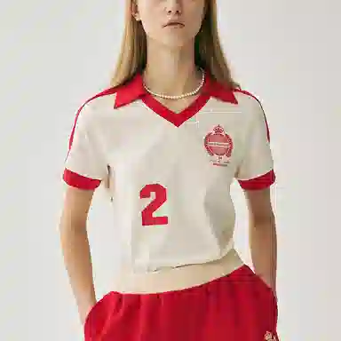 MARDI MERCREDI SS25 SOCCER SLEEVE ORIGINALIS 25_CREAM RED T