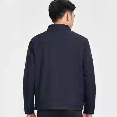 才子 纯色简约时尚立领加绒保暖夹克 男款