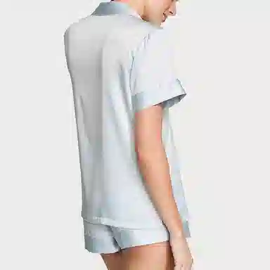 Victoria's Secret Satin Short Pajama SetBallad Blue
