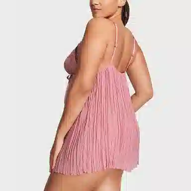 Victoria's Secret PINK VERY SEXY Lacebowstrapsexybabynightgowndd