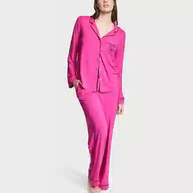 Victoria's Secret Modal Long Pajama SetFuchsia Frenzy