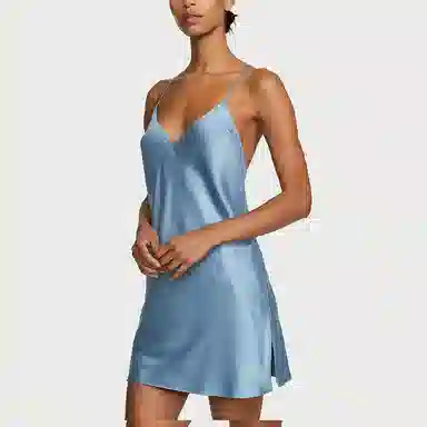 Victoria's Secret Satin Open-Back SlipFD