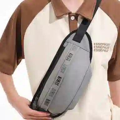 森马 休闲户外 织物 胸包 男款 多色