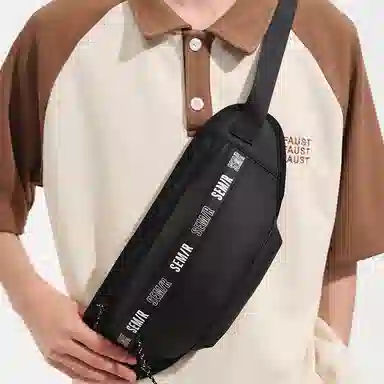 森马 休闲户外 织物 胸包 男款 多色