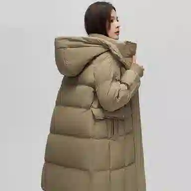 雅鹿 加厚保暖时尚休闲长袖羽绒服 女款