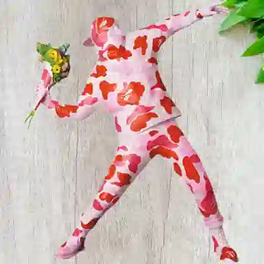 Banksy BAPE Flower Bomber