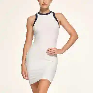 SKIMS Soft Lounge Ringer Tank Mini Dress