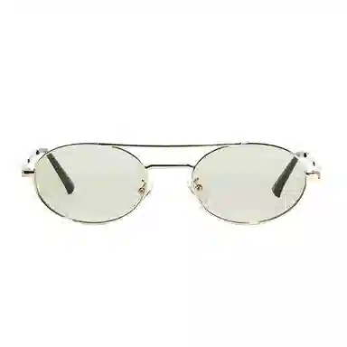 肯默 双梁金属框时尚潮流遮阳防紫外线墨镜 圆形 太阳眼镜 男女同款情侣款