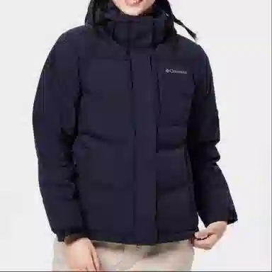 Columbia Down Jacket Hoodie Black