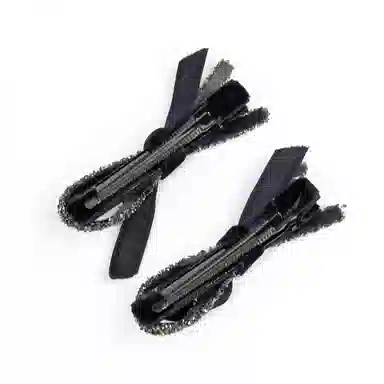 卡铂雅 黑色休闲潮流设计港风气质复古镶钻极简高级感 发夹 女款