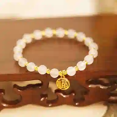 吉图金 转运珠福牌 福气满满国风复古设计 精致气质温婉 足金 一口价 黄金手串 女款