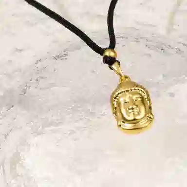 如来佛头吊坠 中式东方韵味传承经典平安转运本命佛头锁骨链#好运 合金 项链 男女同款情侣款