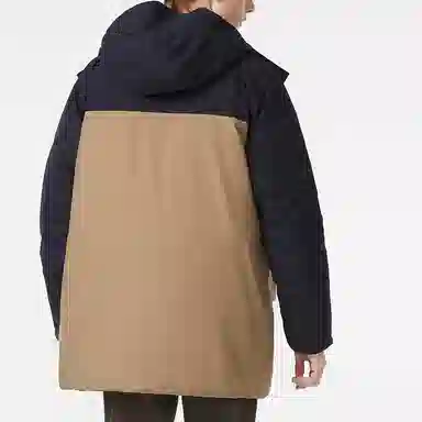 Lacoste Hooded Down Jacket Khaki