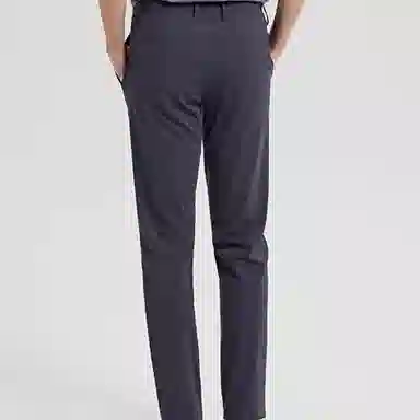 才子 纯色修身简约透气休闲裤 男款