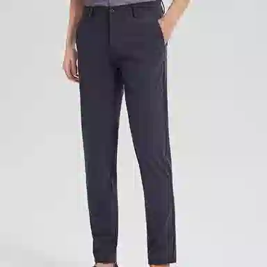 才子 纯色修身简约透气休闲裤 男款