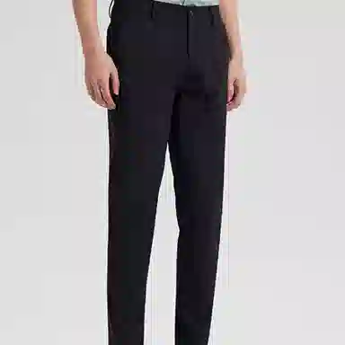 才子 纯色修身简约透气休闲裤 男款