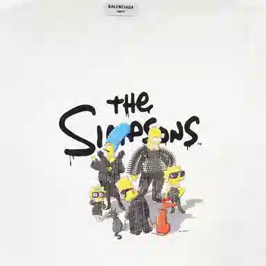 Balenciaga x The Simpsons SS22 White Tee