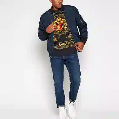 Versace Jeans Couture Baroque Print Sweatshirt Black