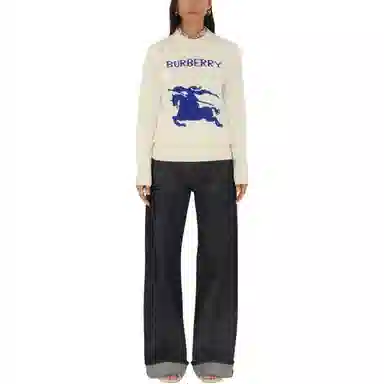 Burberry Logo Embroidered Sweater