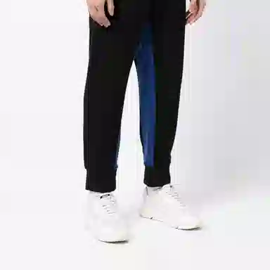 Armani Exchange FW21 Striped Logo Joggers Black