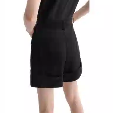 KARL LAGERFELD Satin Shorts Black