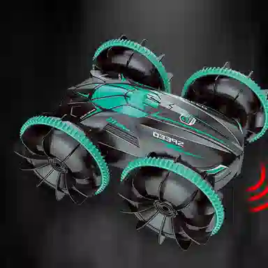 纽奇 儿童遥控车 手势感应遥控汽车 可充电翻滚特技车 水陆两栖可行驶汽车玩具 男孩玩具车 双面行驶 遥控玩具