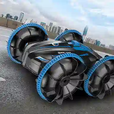 纽奇 儿童遥控车 手势感应遥控汽车 可充电翻滚特技车 水陆两栖可行驶汽车玩具 男孩玩具车 双面行驶 遥控玩具