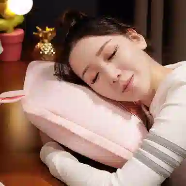 公主恋人 卡通加厚抱枕被 可爱兔子恐龙哈士奇靠枕 午睡毯 玩偶周边