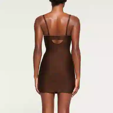 SKIMS Body Underwire Slip Dress Cocoa